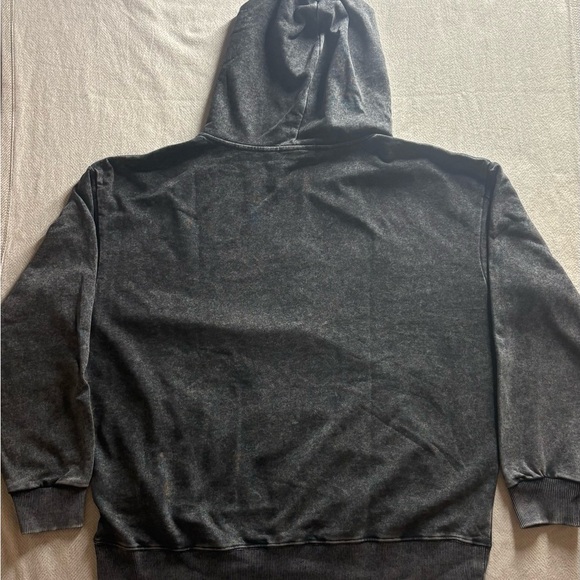 Balenciaga Charcoal Hoodie with White Logo - Picture 6 of 9